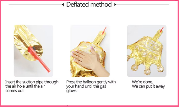 Quomodo Deflate Balloon Foil?