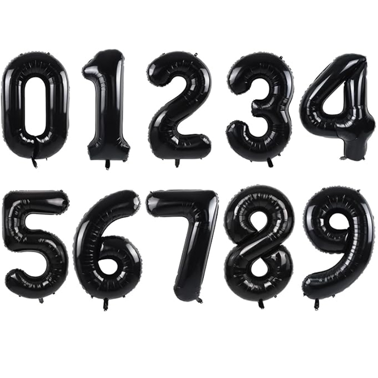 Nigrum Number Balloons