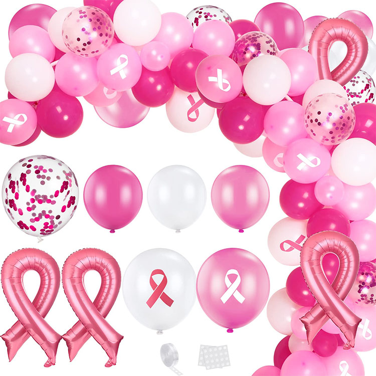 Pectus Cancer Awareness Decorations Balloons Arch Garland Kit