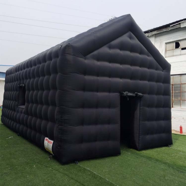 Cube inflatable tabernaculo