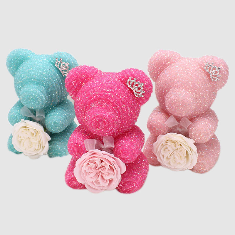 Diamond Rose Teddy Bear