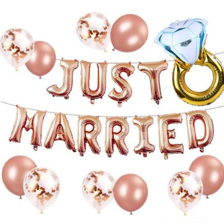 Just Married Balloons