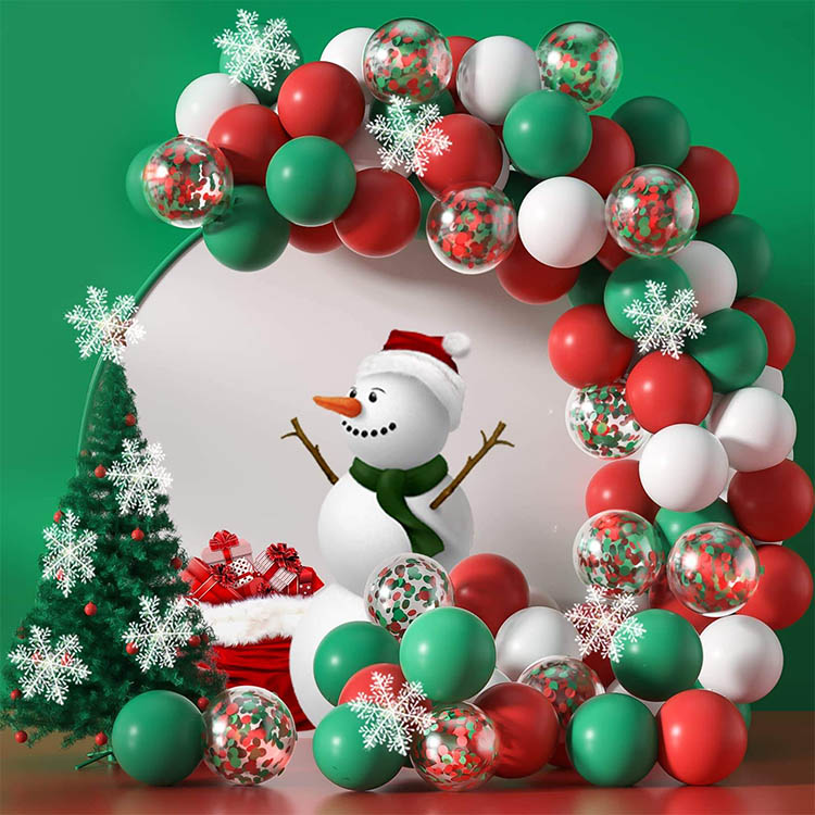 Christmas Balloons Arch Garland Kit