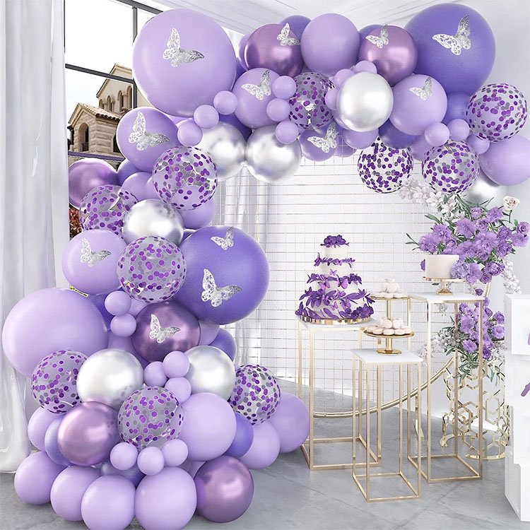 Purpura Balloon Gloria Garland Kit