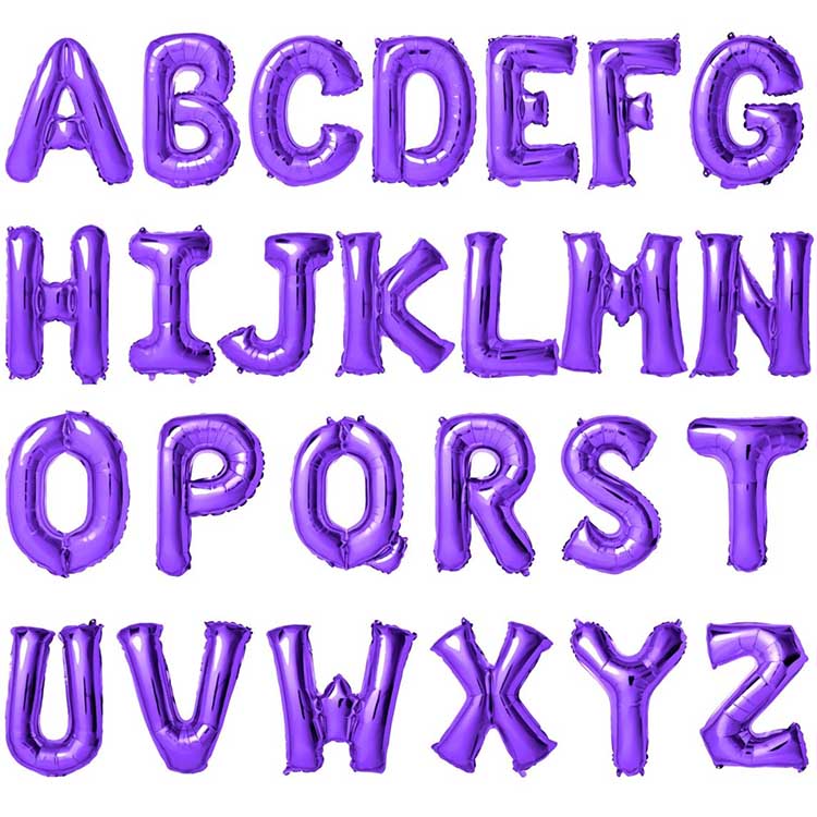 Purpura Foil Epistula Balloons