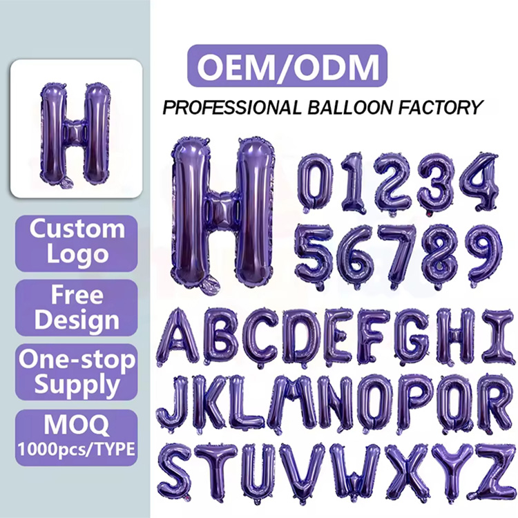 Purpura Epistula Number ffoyle Balloon